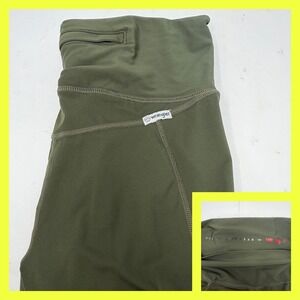 Wrangler ATG Women's Utility Cargo Leggings Olive Green High Rise Hiking Pants M
